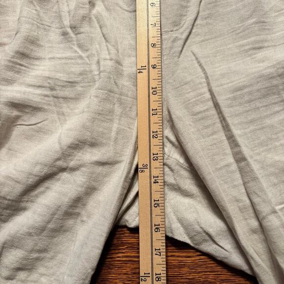 Old Navy Linen Blend Pants Women's Size XXL Drawstring Straight Leg Beach Vacay - Picture 7 of 10